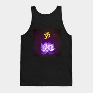 Om with lotus Tank Top